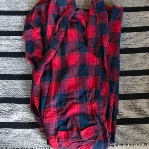 Men’s Large Cotton Flannel Robe